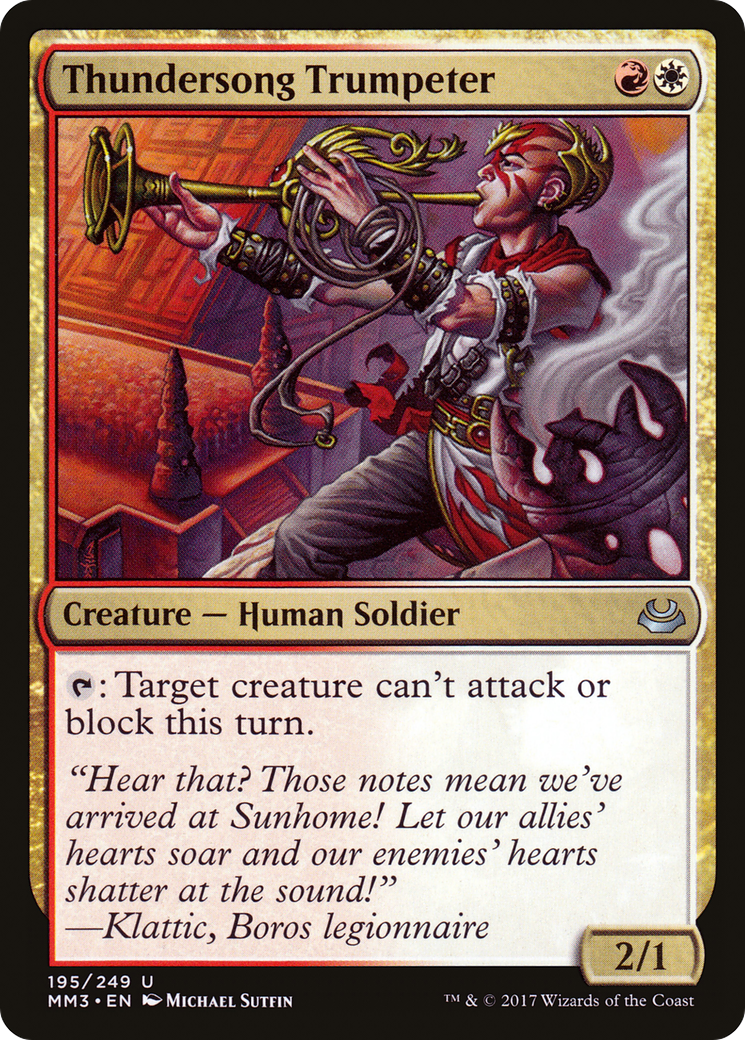 Thundersong Trumpeter (195) Foil - Modern Masters 2017