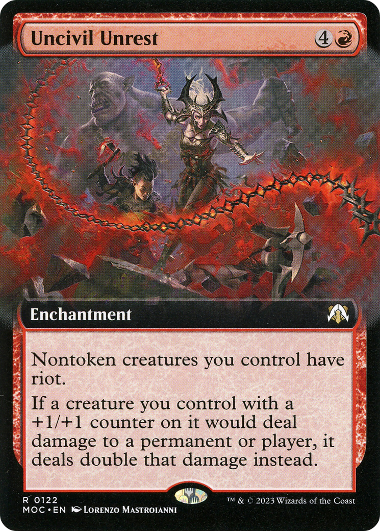 Uncivil Unrest (Extended Art) (122) - March of the Machine Commander