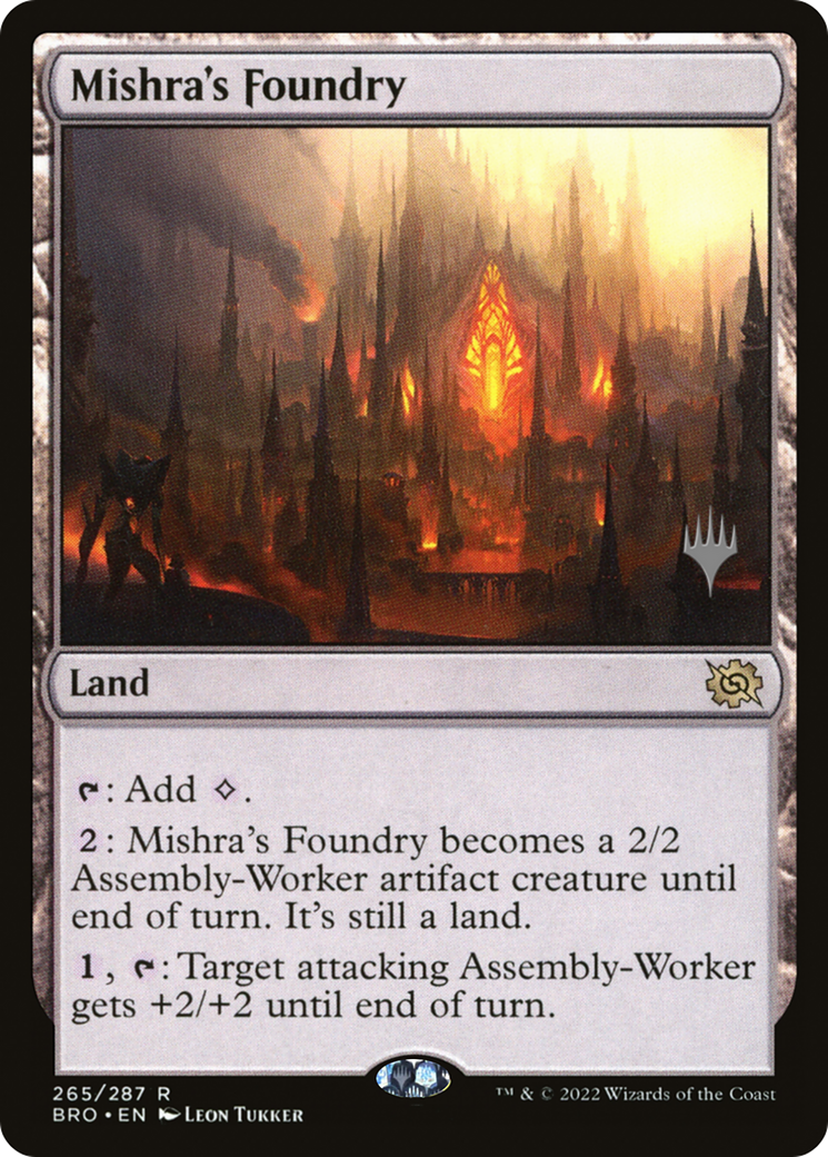 Mishra's Foundry (265) Foil - The Brothers' War Promos