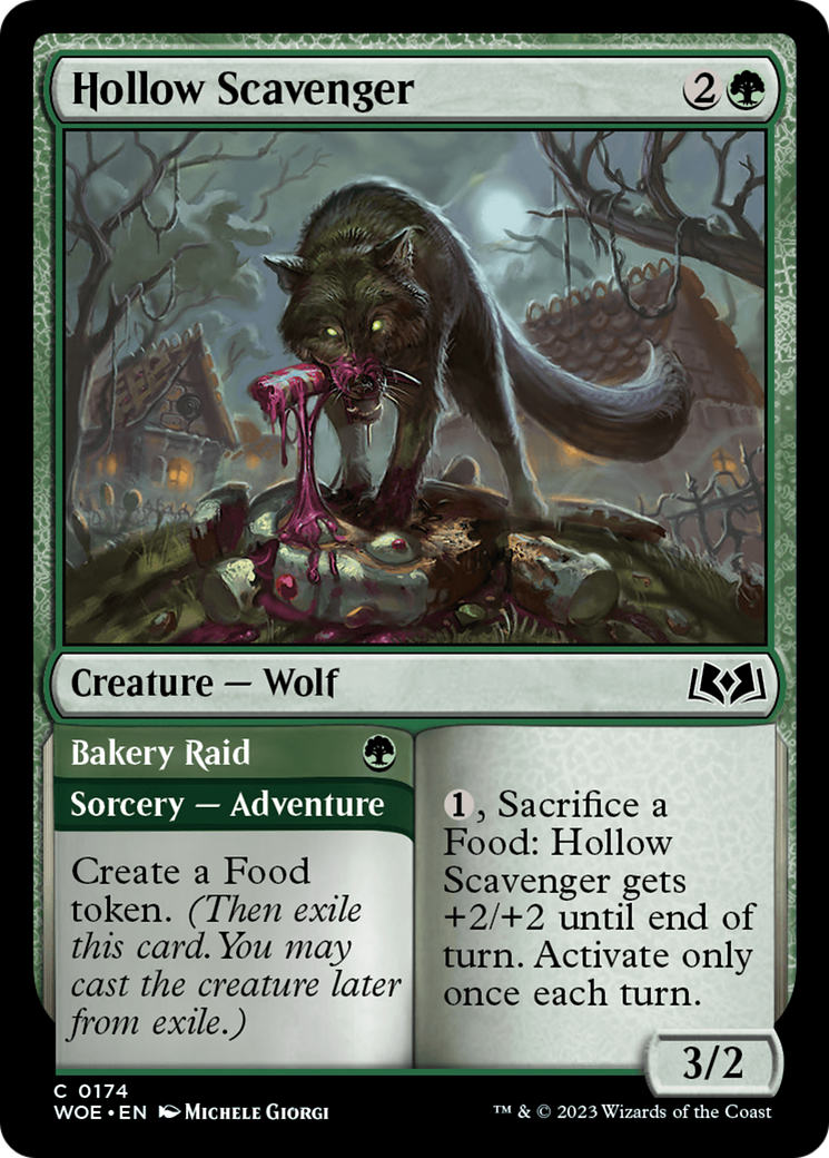 Hollow Scavenger // Bakery Raid (174) - Wilds of Eldraine