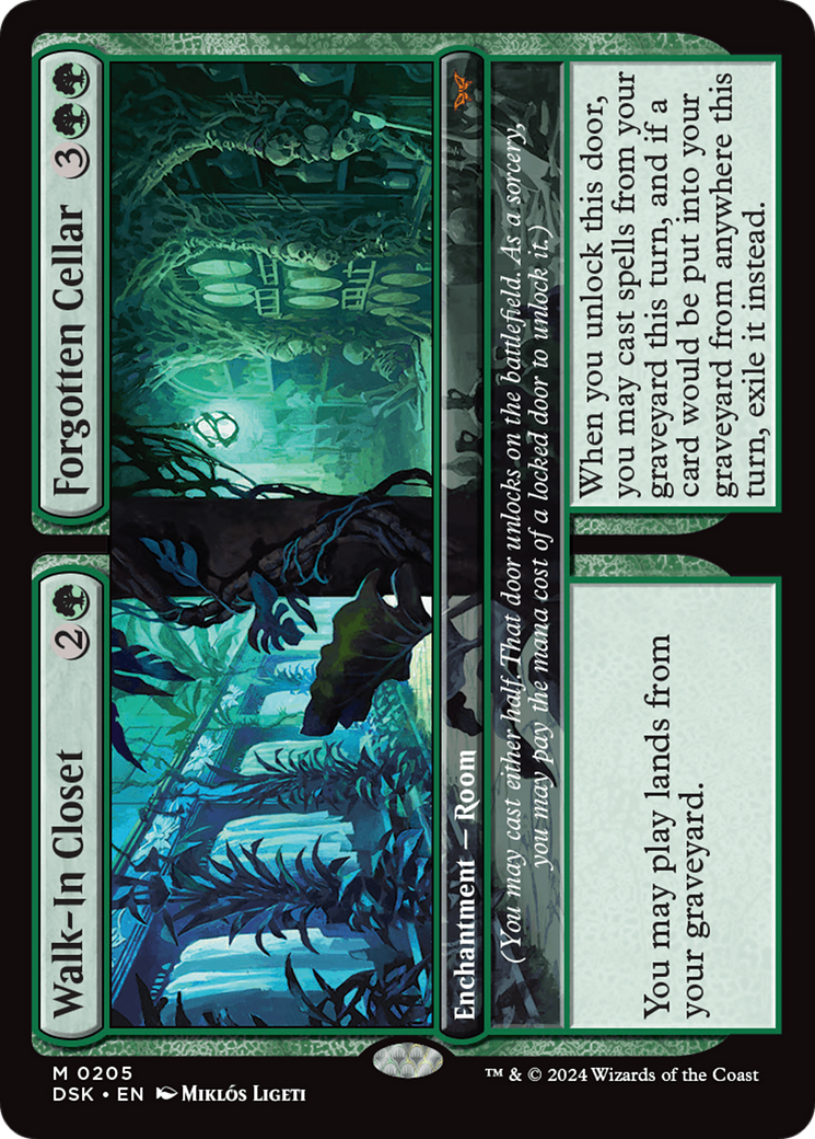 Walk-In Closet // Forgotten Cellar (205) Foil - Duskmourn: House of Horror