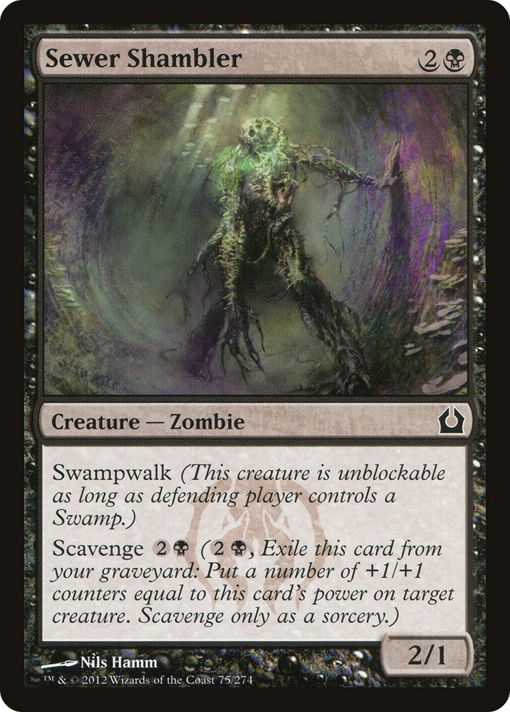 Sewer Shambler (075) Foil - Return to Ravnica