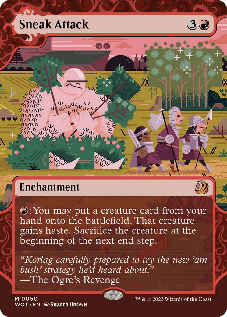 Sneak Attack (Showcase) (050) Foil - Wilds of Eldraine: Enchanting Tales