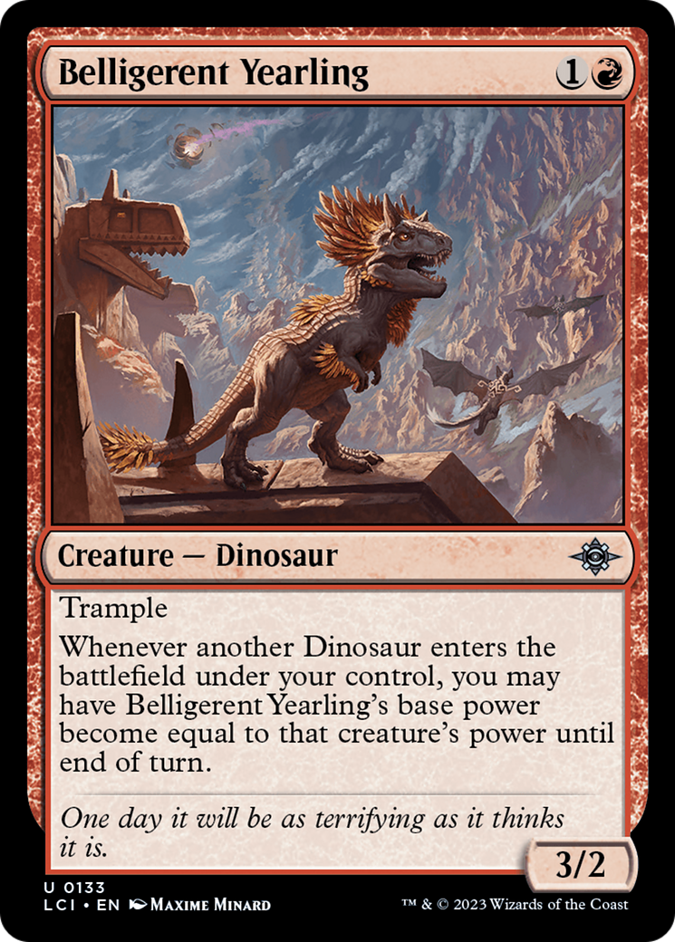 Belligerent Yearling (133) Foil - The Lost Caverns of Ixalan
