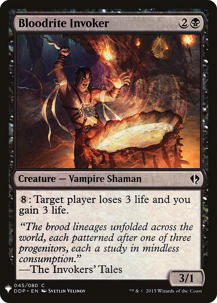 Bloodrite Invoker (DDP-45) - The List