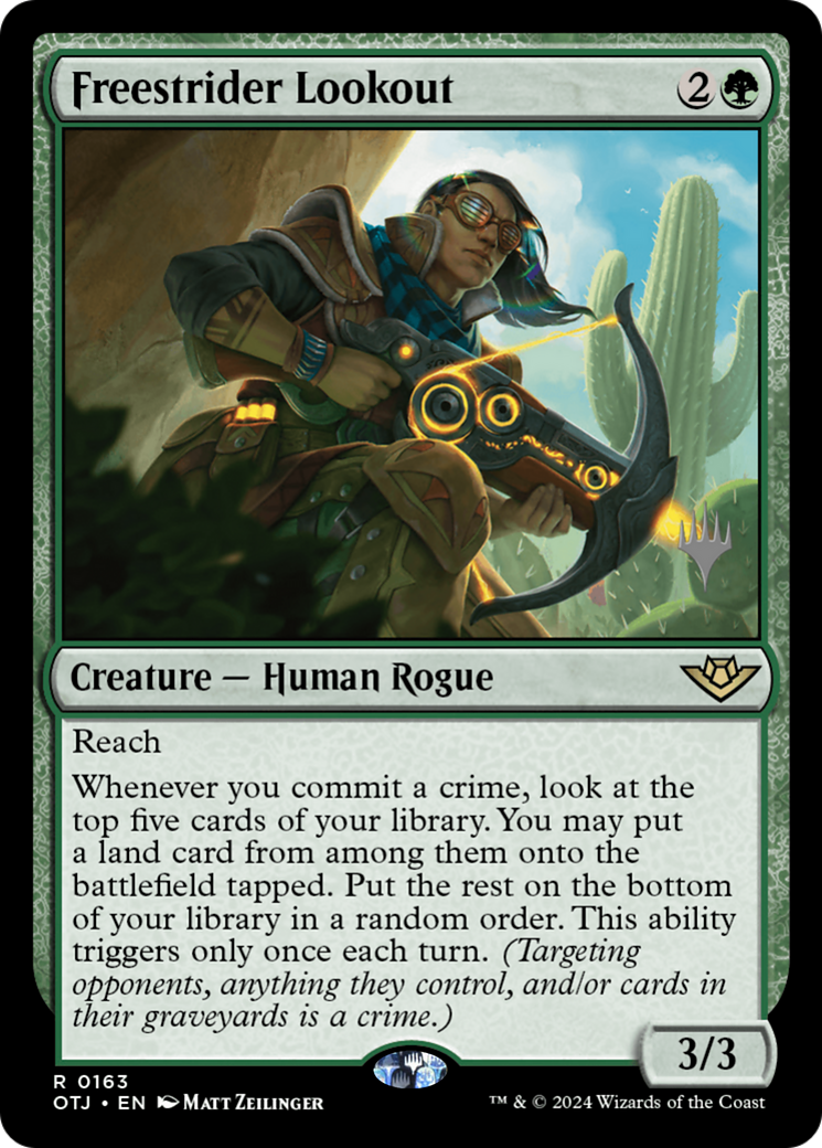 Freestrider Lookout (163) Foil - Outlaws of Thunder Junction Promos