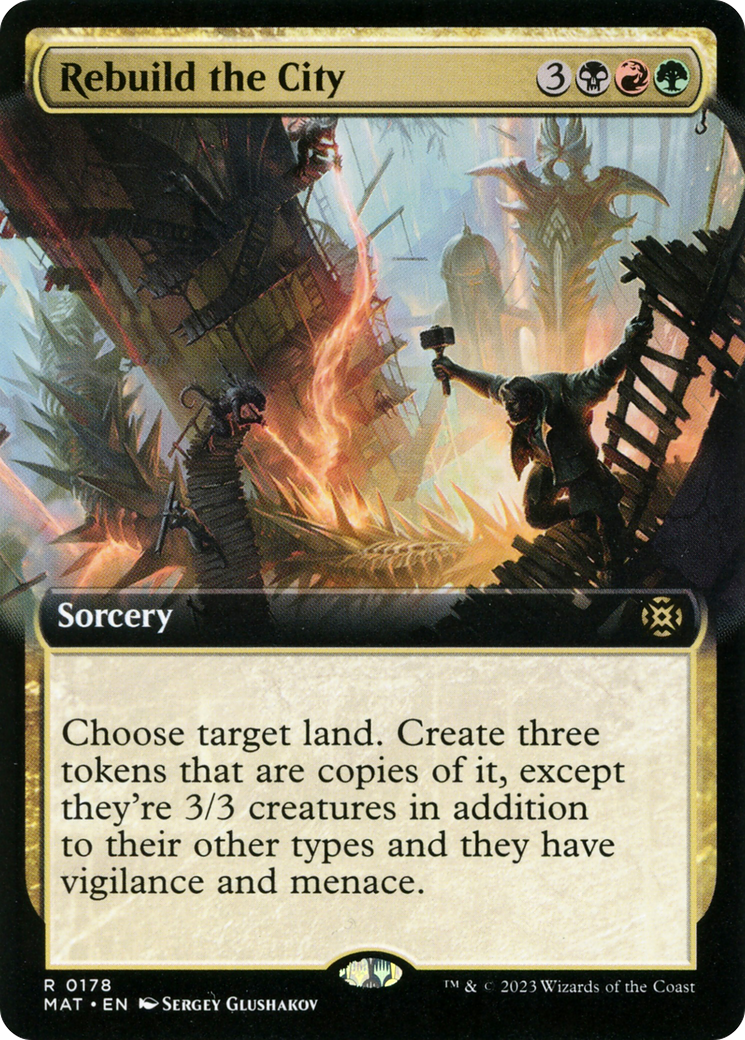 Rebuild the City (Extended Art) (178) Foil - March of the Machine: The Aftermath