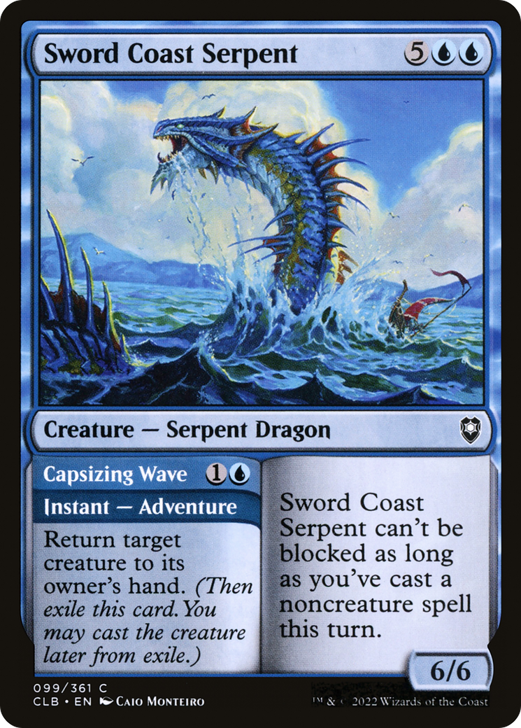 Sword Coast Serpent (099) Foil - Commander Legends: Battle for Baldur's Gate