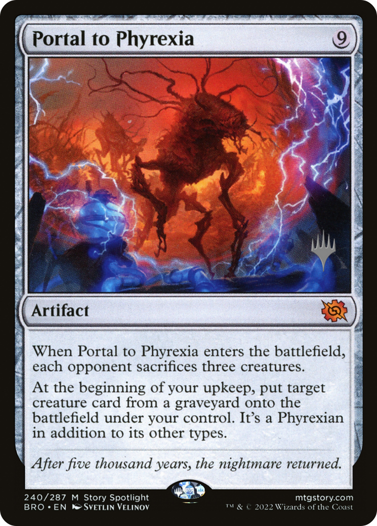 Portal to Phyrexia (240p) Foil - The Brothers' War Promos