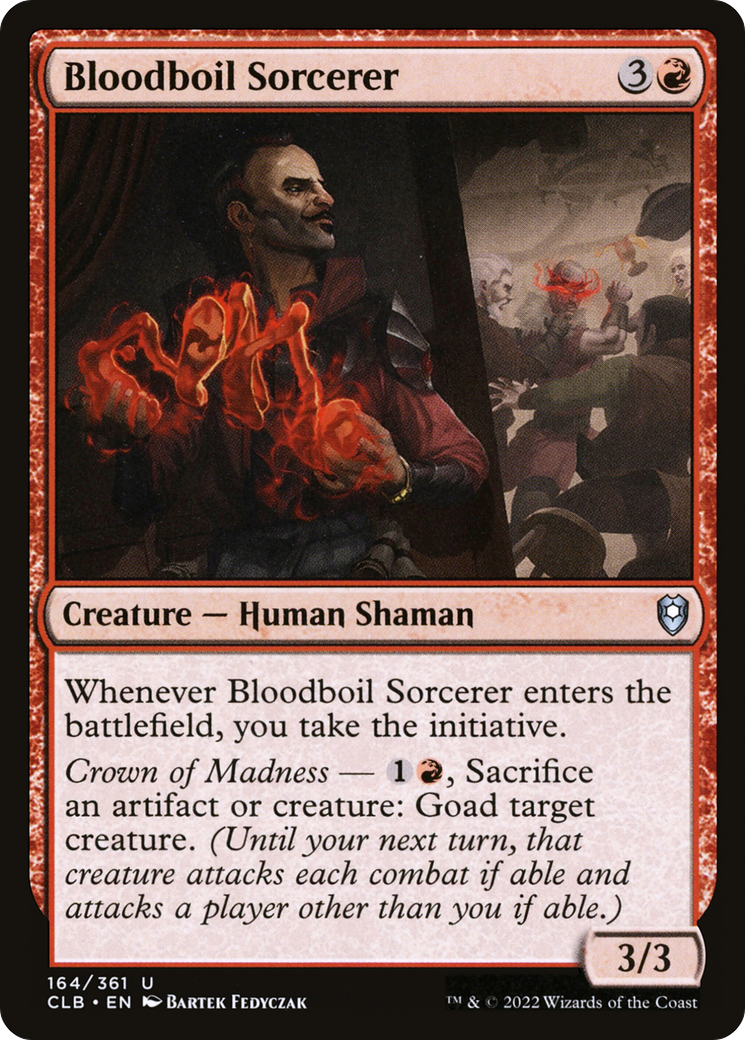 Bloodboil Sorcerer (164) Foil - Commander Legends: Battle for Baldur's Gate