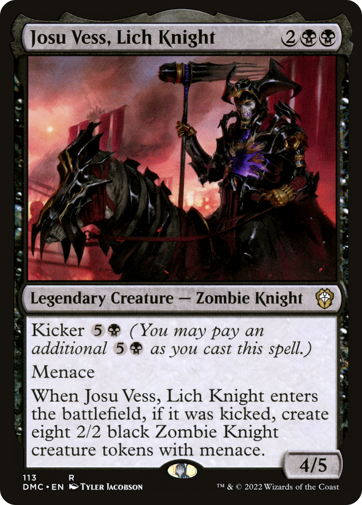 Josu Vess, Lich Knight (113) - Dominaria United Commander