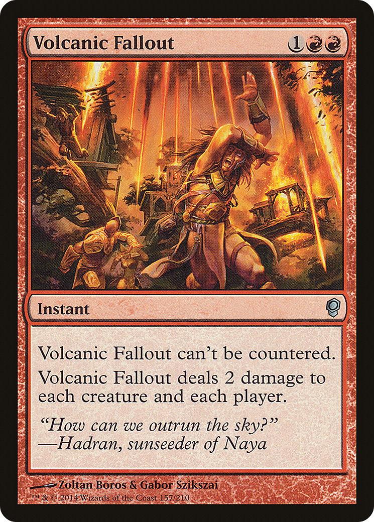 Volcanic Fallout (157) Foil - Conspiracy