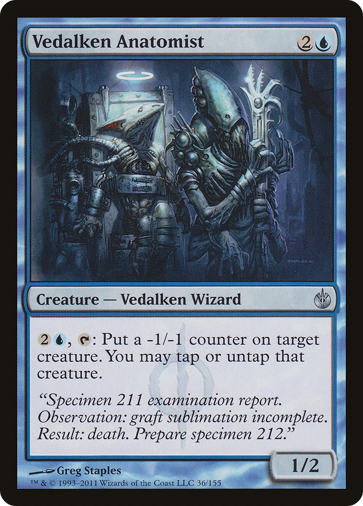 Vedalken Anatomist (036) Foil - Mirrodin Besieged