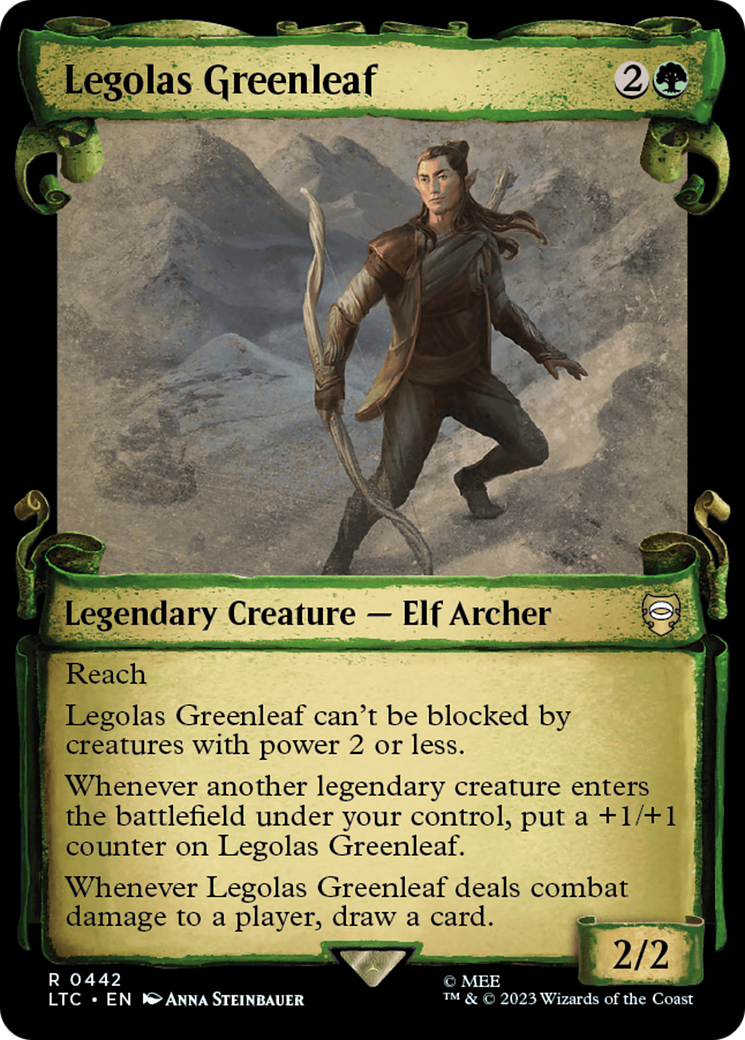 Legolas Greenleaf (Showcase Scrolls) (Showcase) (442) Foil - Tales of Middle-earth Commander