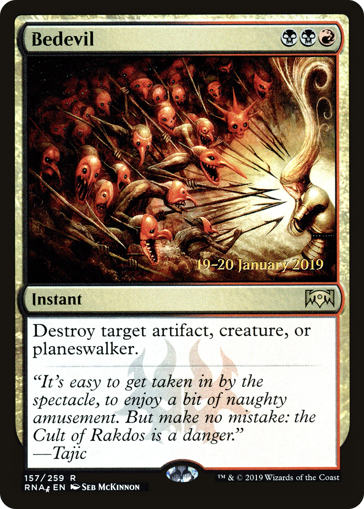 Bedevil (157s) Foil - Ravnica Allegiance Promos