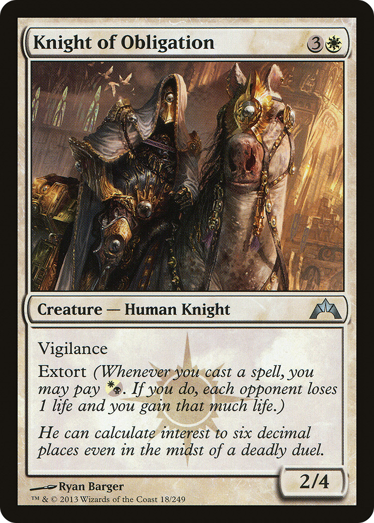 Knight of Obligation (018) - Gatecrash