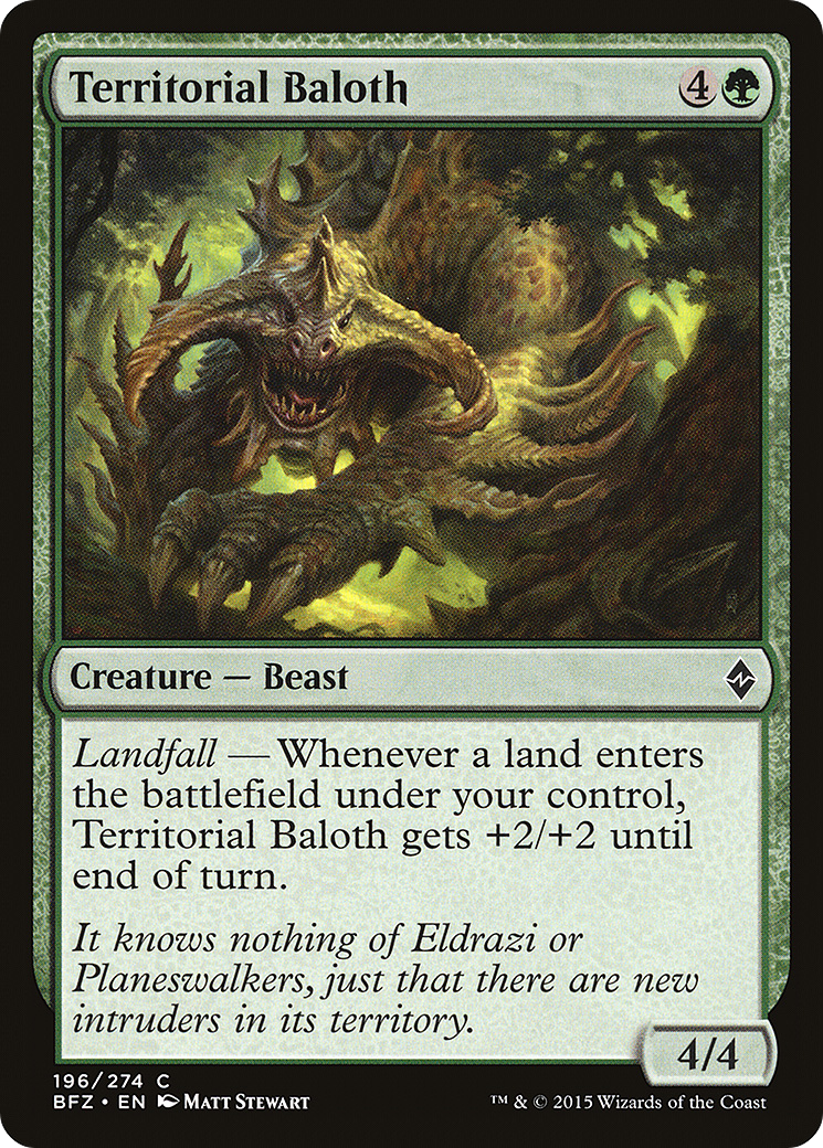 Territorial Baloth (196) - Battle for Zendikar