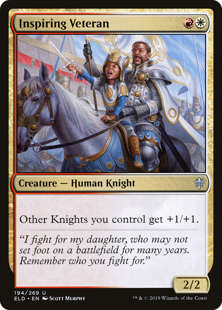 Inspiring Veteran (194) Foil - Throne of Eldraine