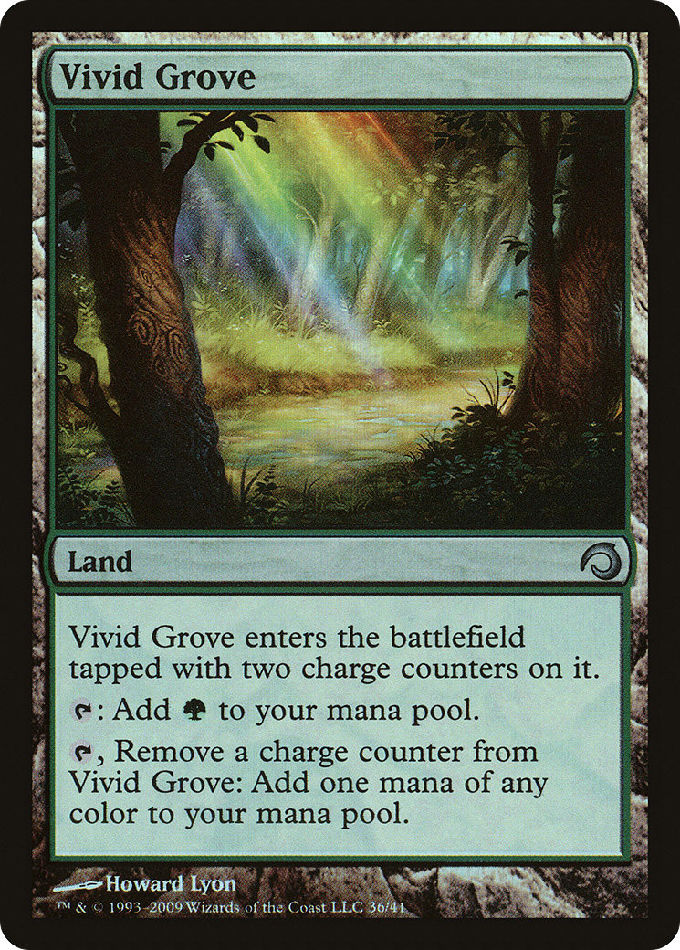 Vivid Grove (036) Foil - Premium Deck Series: Slivers