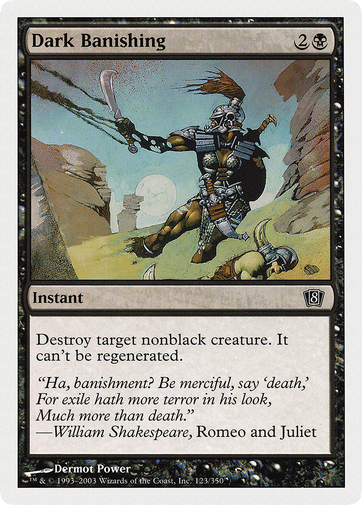 Dark Banishing (123) Foil - Eighth Edition
