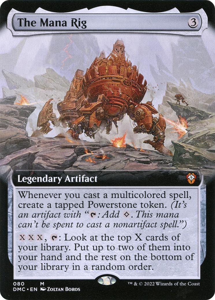 The Mana Rig (Extended Art) (080) Foil - Dominaria United Commander
