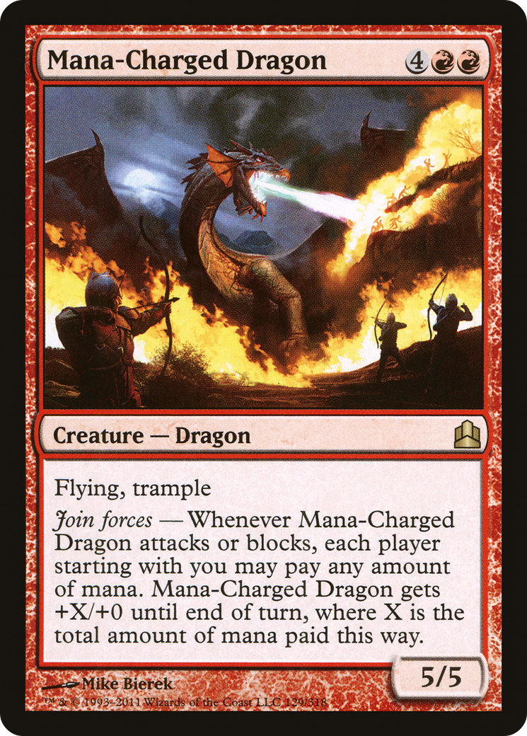 Mana-Charged Dragon (129) - Commander 2011