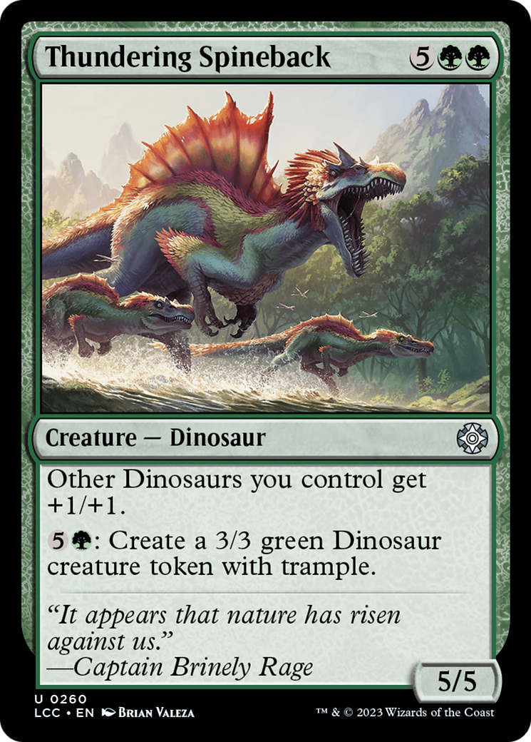 Thundering Spineback (260) - The Lost Caverns of Ixalan Commander