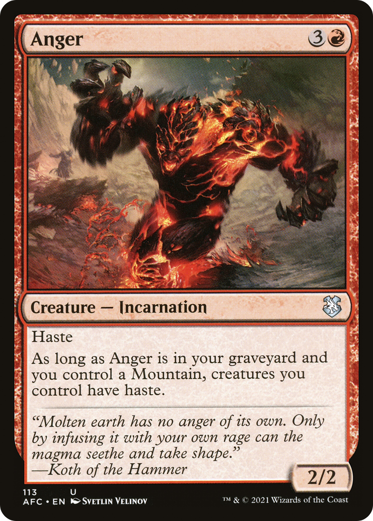 Anger (113) - Forgotten Realms Commander