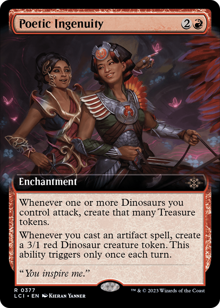 Poetic Ingenuity (Extended Art) (377) Foil - The Lost Caverns of Ixalan