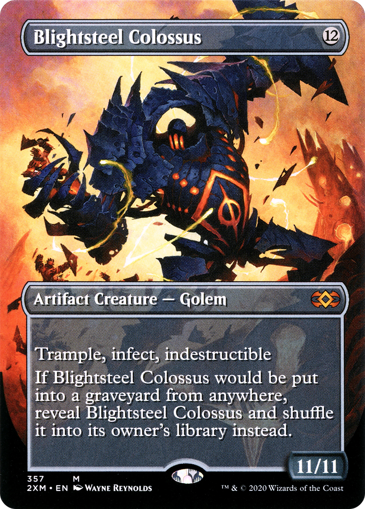 Blightsteel Colossus (Borderless) (357) Foil - Double Masters