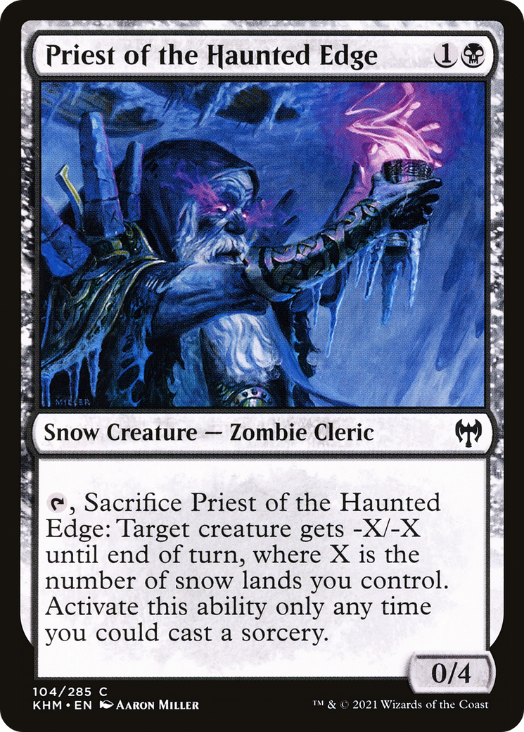 Priest of the Haunted Edge (104) Foil - Kaldheim