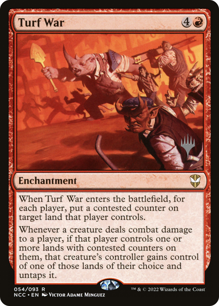 Turf War (054) Foil - New Capenna Commander Promos