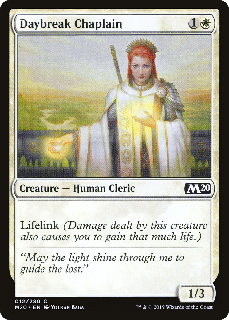 Daybreak Chaplain (012) Foil - Core Set 2020