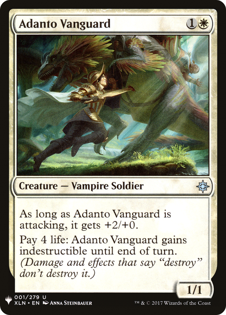 Adanto Vanguard (XLN-1) - The List