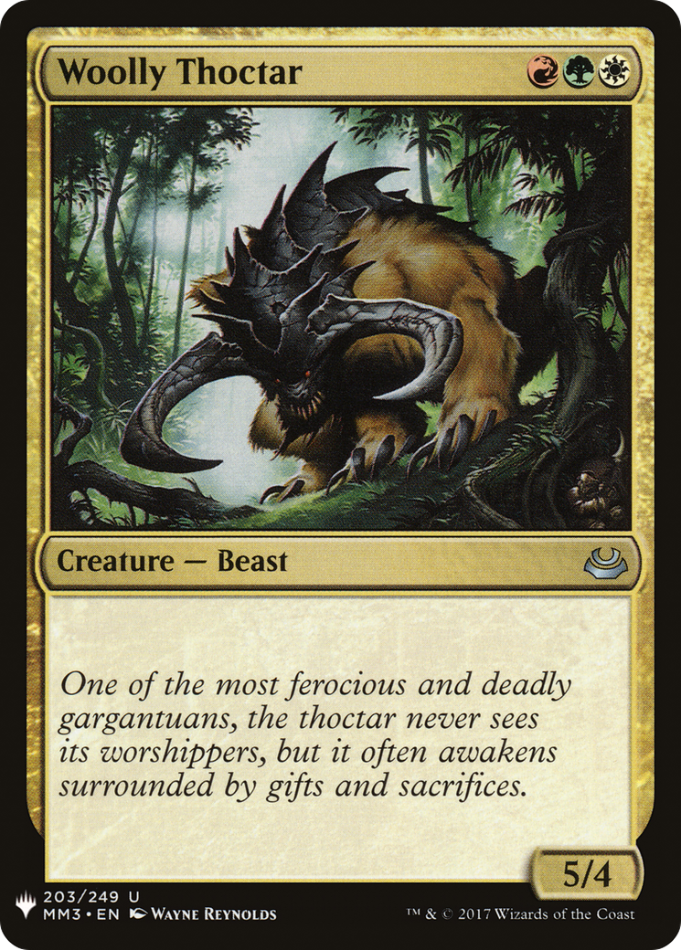 Woolly Thoctar (MM3-203) - The List