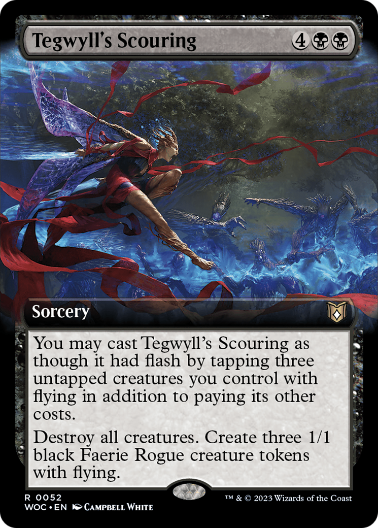Tegwyll's Scouring (Extended Art) (052) - Wilds of Eldraine Commander