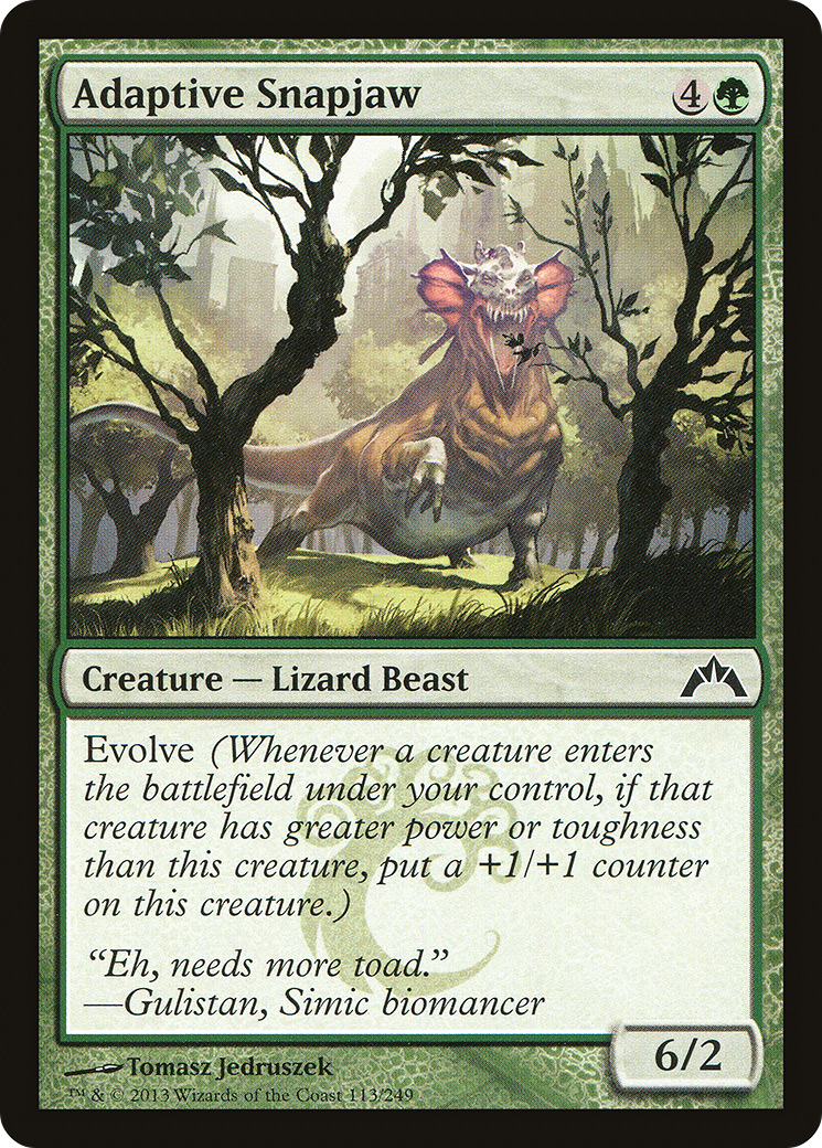 Adaptive Snapjaw (113) Foil - Gatecrash