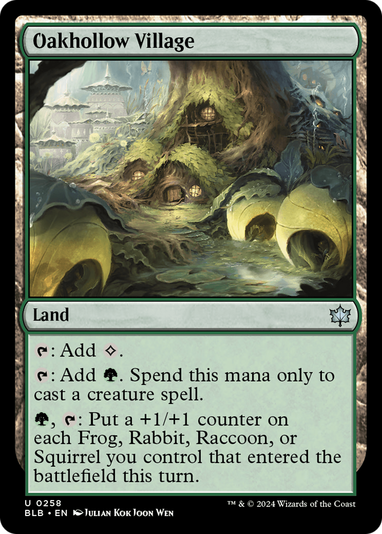 Oakhollow Village (258) Foil - Bloomburrow