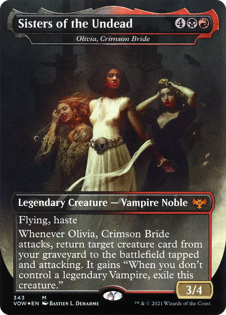 Sisters of the Undead – Olivia, Crimson Bride (343) - Innistrad: Crimson Vow
