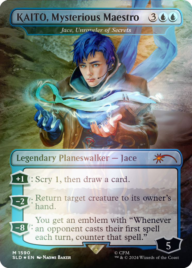 KAITO, Mysterious Maestro - Jace, Unraveler of Secrets (Rainbow Foil) (1590) Foil - Secret Lair Drop Series