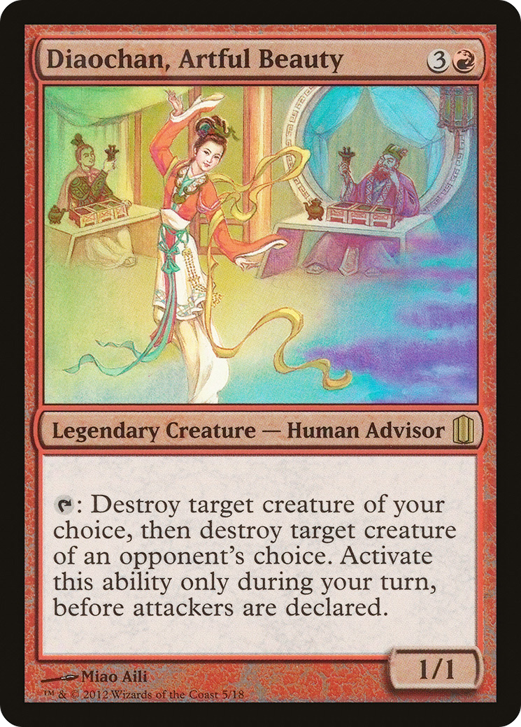 Diaochan, Artful Beauty (005) Foil - Commander's Arsenal
