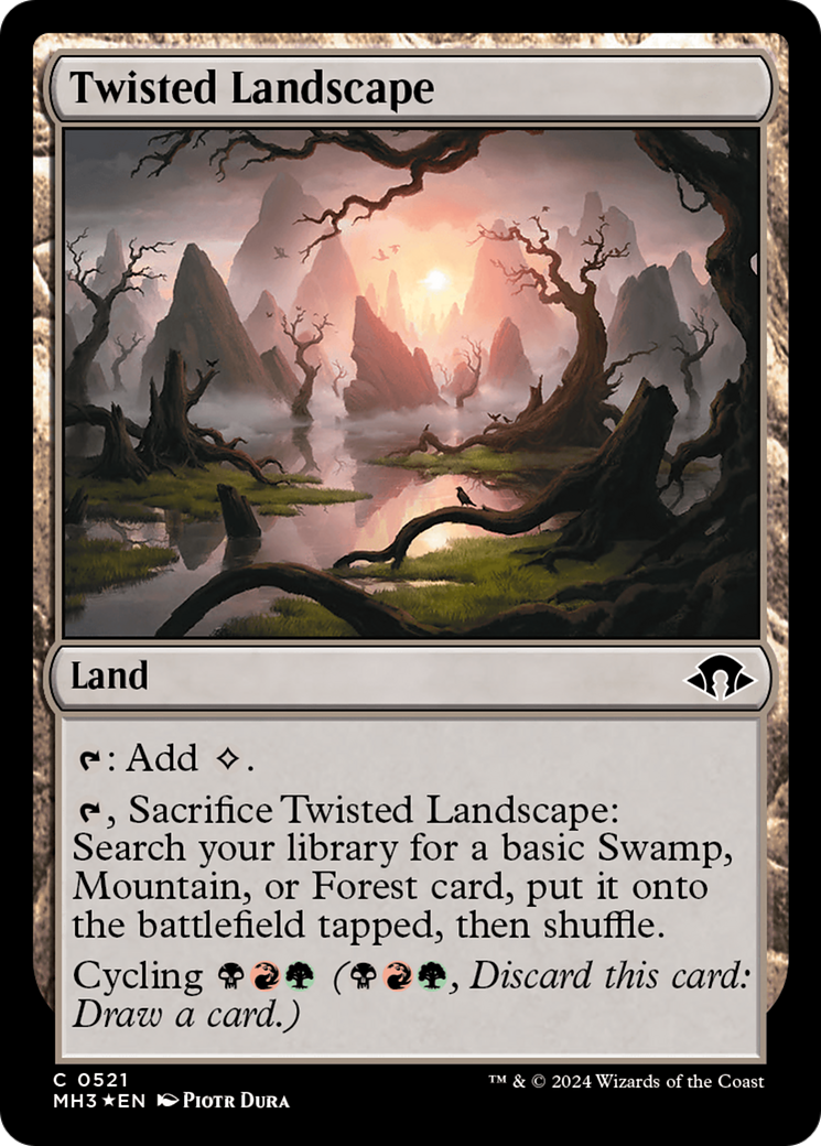 Twisted Landscape (Ripple Foil) (521) Foil - Modern Horizons 3