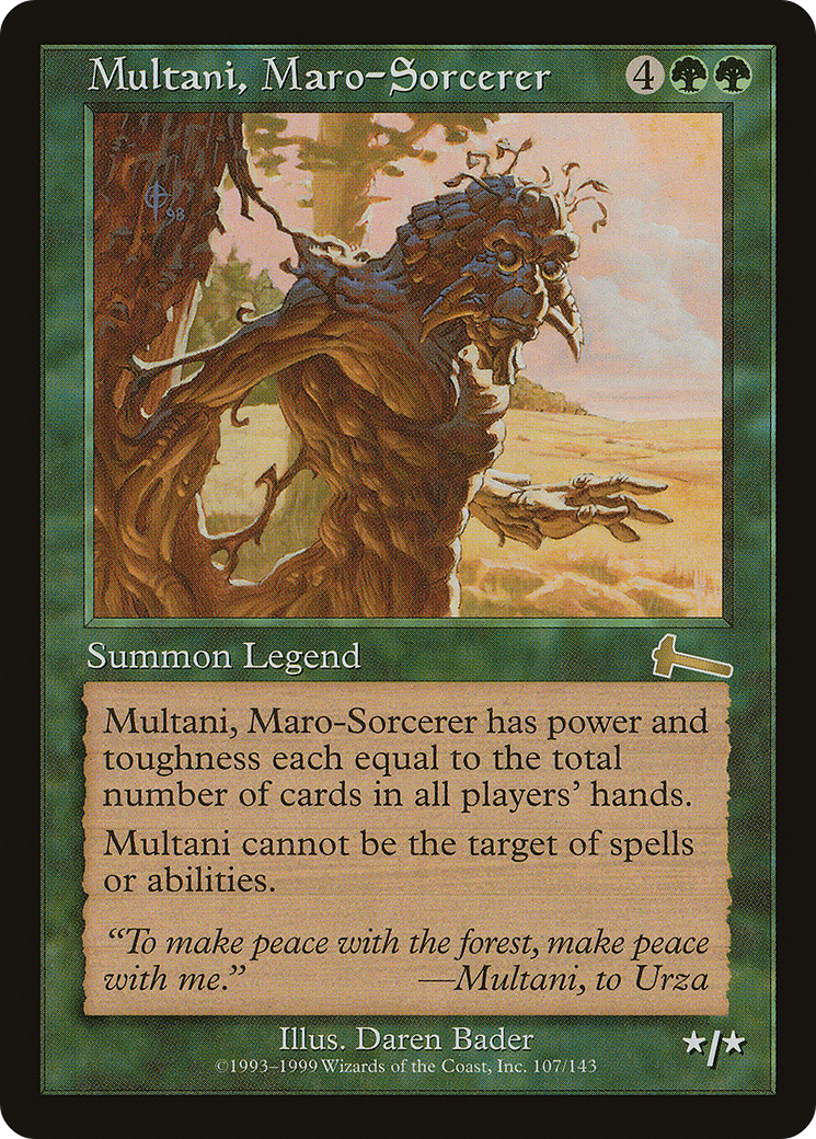Multani, Maro-Sorcerer (107) Foil - Urza's Legacy