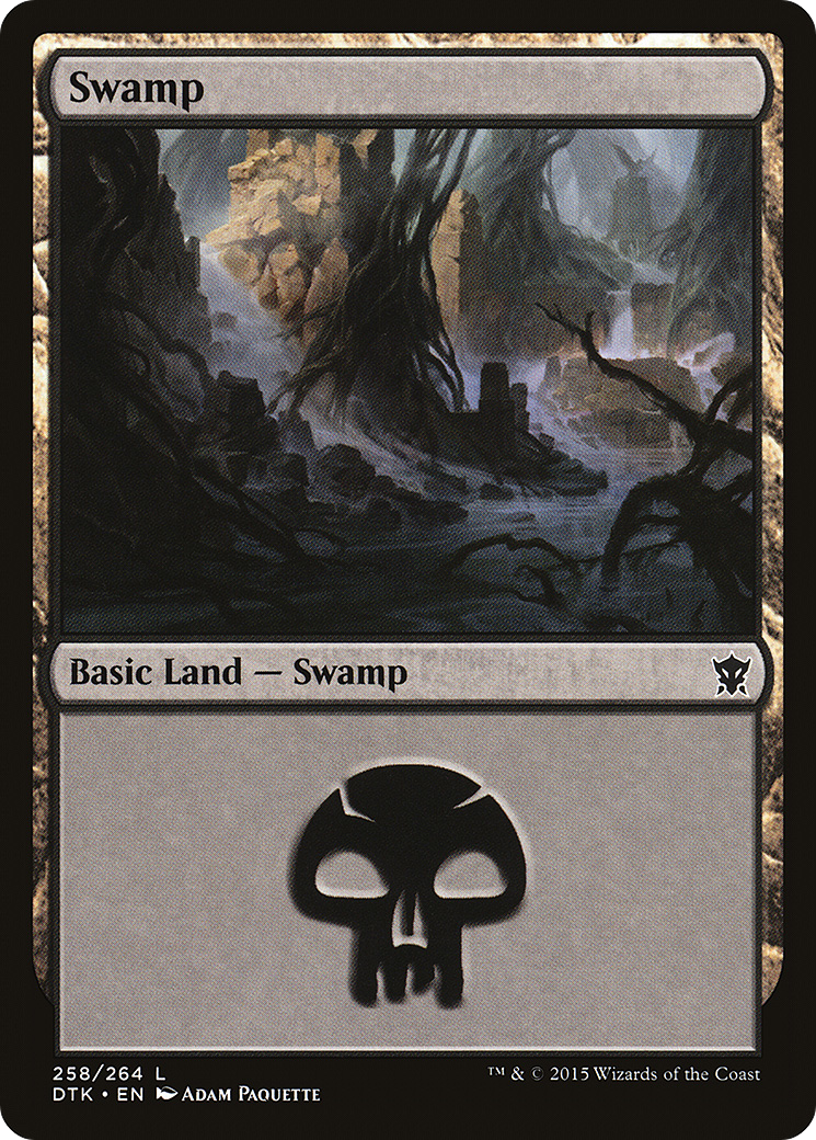 Swamp (258) Foil - Dragons of Tarkir