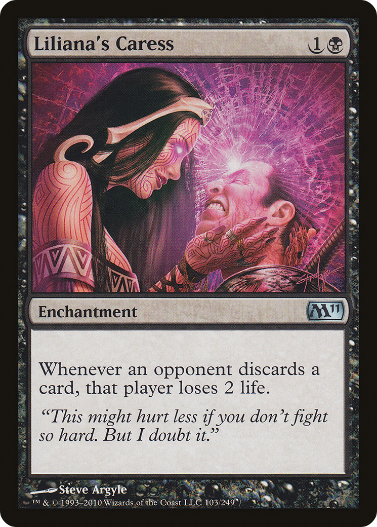 Liliana's Caress (103) Foil - Magic 2011