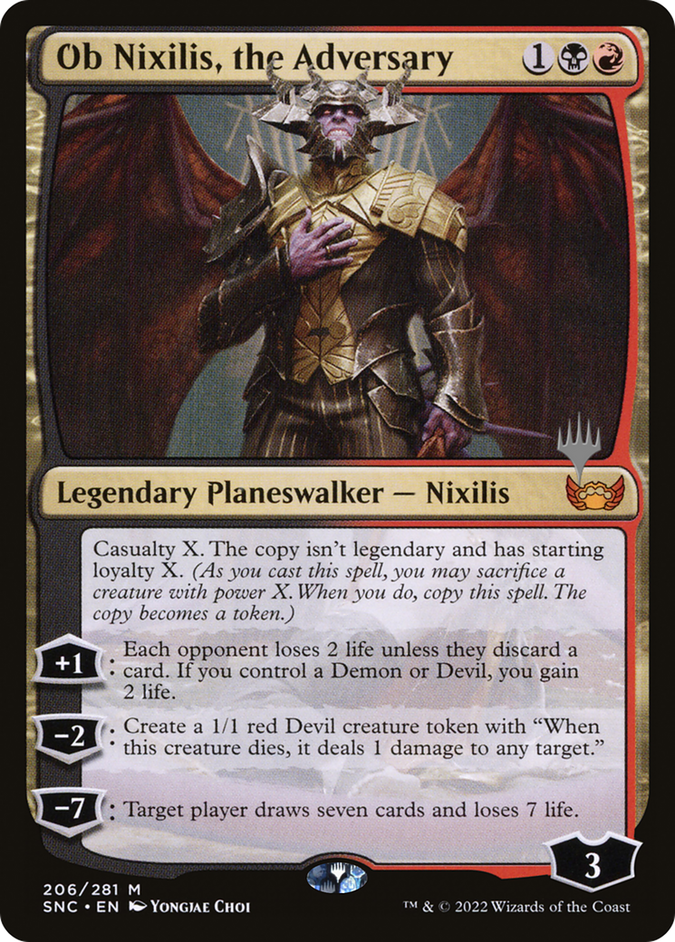 Ob Nixilis, the Adversary (206p) - Streets of New Capenna Promos