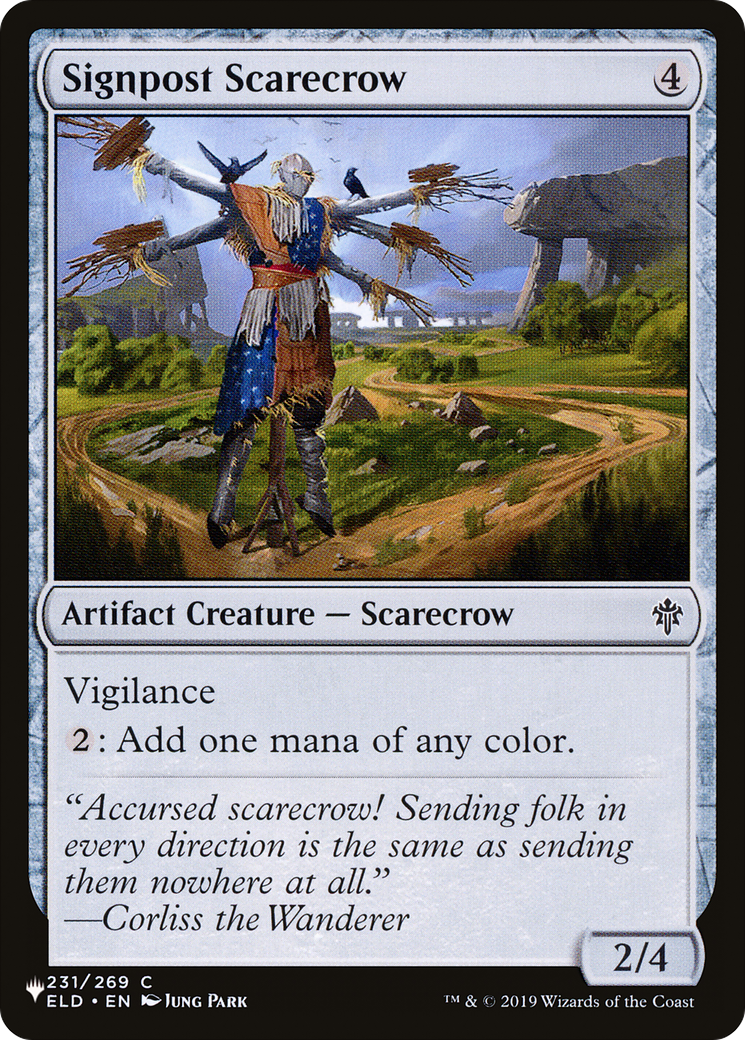 Signpost Scarecrow (ELD-231) - The List