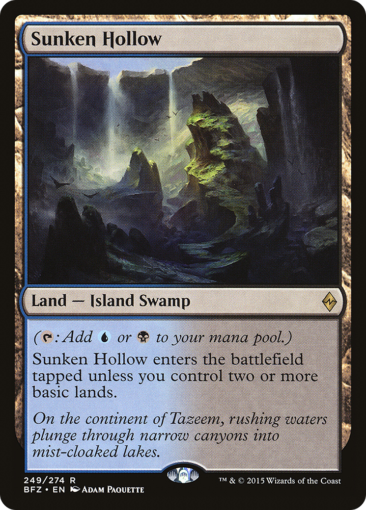 Sunken Hollow (249) - Battle for Zendikar