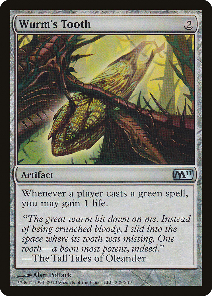 Wurm's Tooth (222) Foil - Magic 2011