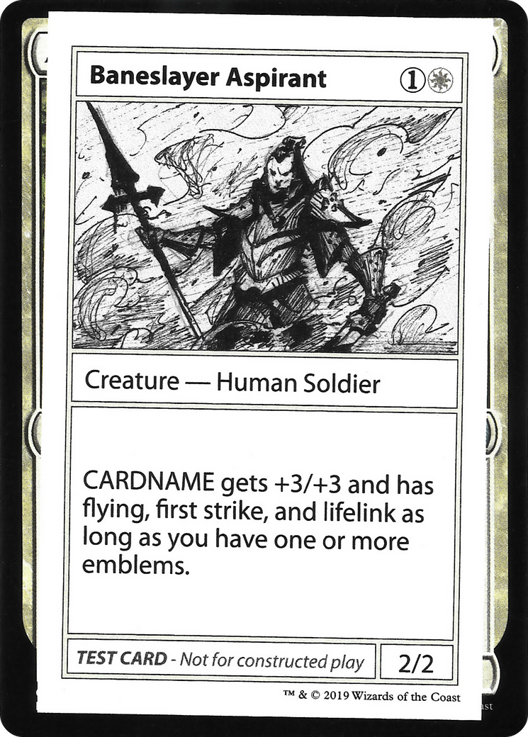 Baneslayer Aspirant (003) - Mystery Booster Playtest Cards 2021